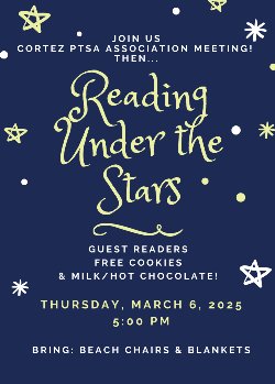 Reading Under the Stars Flyer